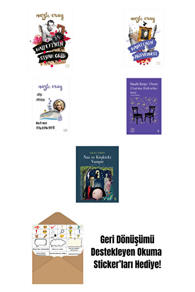 Everest Yayınları Nazlı Eray 5 Kitap Set + Okuma Sticker'ları
