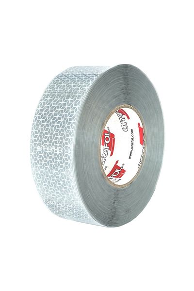 Mega Drive SEGMENTED REFLECTIVE TAPE REFLEXITE ORAFOL WHITE 50MMX50M ECE 104