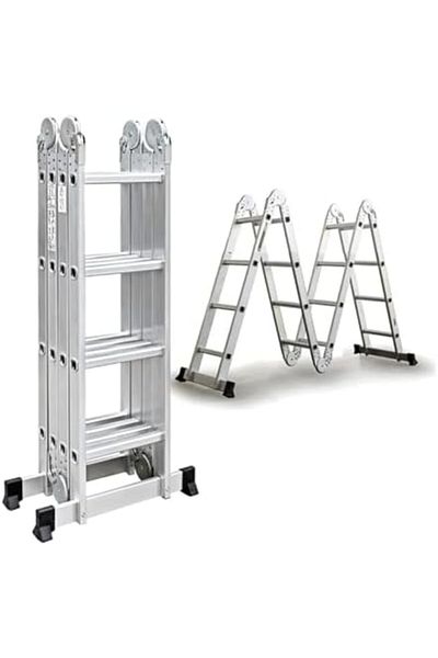 GENERAL Multi-Purpose Folding Ladder 4x4 Steps, Aluminum