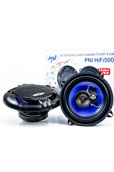PNI DIFUZOARE AUTO COAXIALE PNI HIFI500, 100W, 12.7 CM, 3 CAI, SET 2 BUC