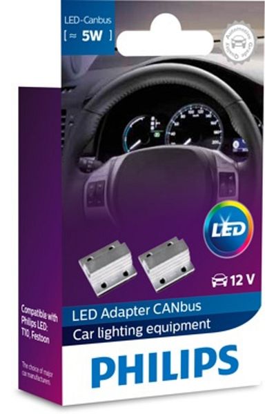 Philips SET 2 BUCURI LED CU CONTROL CANBUS 12V 5W PHILIPS