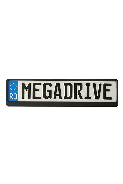 Mega Drive Mega Drive License Plate Holder Black 1 Piece