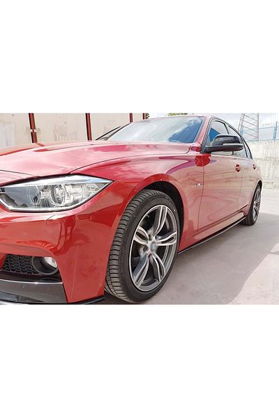 CED AUTO TRADE Prelungire praguri laterale compatibile cu BMW seria 3 F30 2012-2018, negru lucios