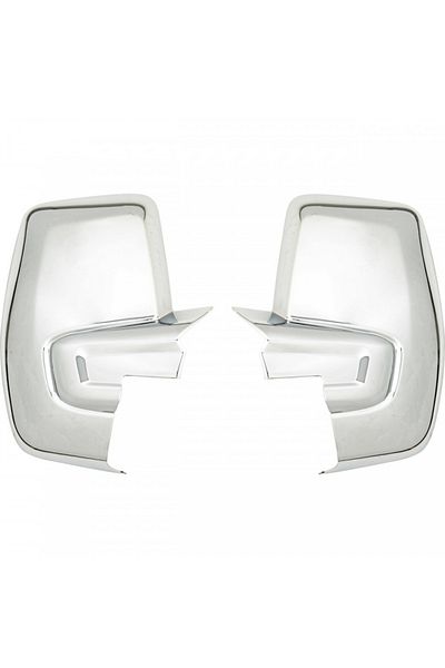 CED AUTO TRADE Capace cromate de oglinda compatibil FORD CUSTOM 2012->, FORD TRANSIT CUSTOM 2012->, plastic ABS