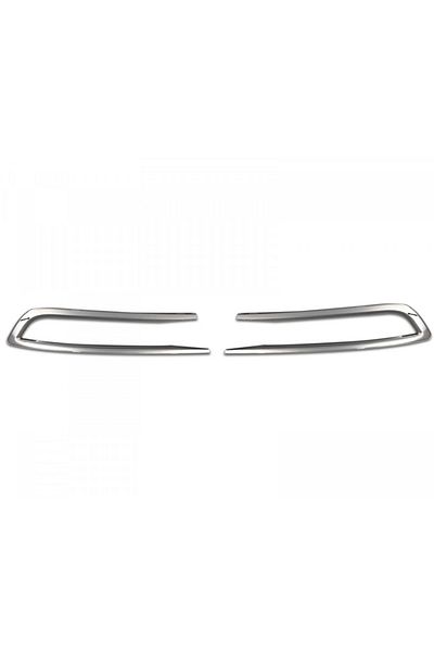 CED AUTO TRADE Stainless steel headlight trims compatible with VW Passat B8 2015-2019