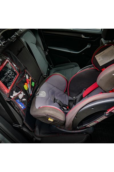 Mega Drive HUSA PROTECTIE PENTRU SCAUN AUTO COPII CU BUZUNAR TABLETA