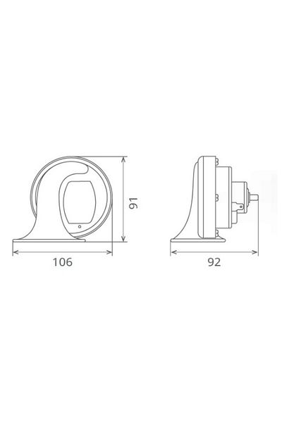 Seger Claxon electromagnetic 12V 6A TON JOS