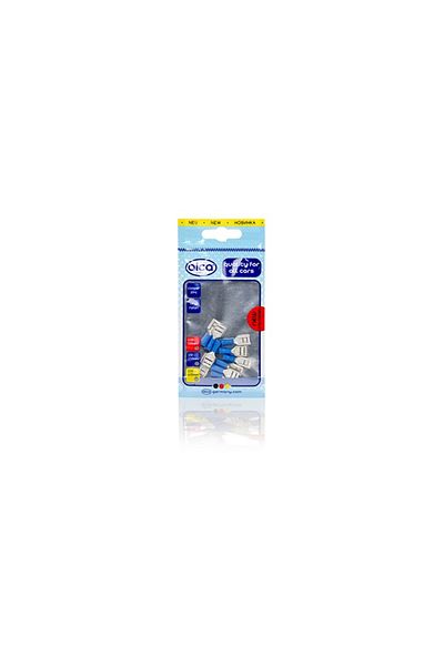 ALCA Blue Insulated Automotive Electrical Terminal Block Female Type 9.0Mm - Set of 10