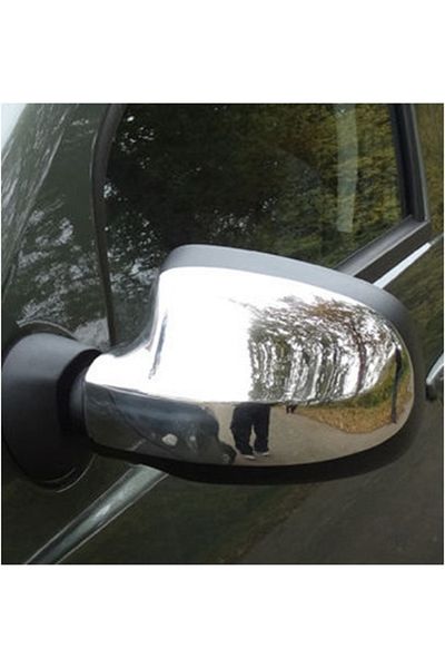 CED AUTO TRADE Capace cromate de oglinda compatibil Dacia Sandero 2008-2012, 2012-2020, inox