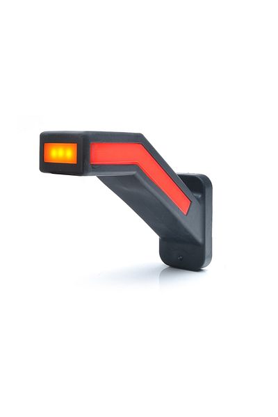 WAS LAMPA GABARIT LED CU BRAT 1165L W168.1, 12V-24V, POZITIE ALB / ROSU / PORTOCALIU STANGA WAS