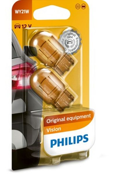 Philips Set 2 Becuri Fara Soclu 12 V Wy21W Wx3X16D Philips