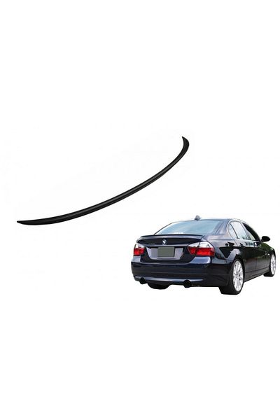 CED AUTO TRADE Trunk Spoiler compatible with BMW E90 3 Series 2004-2012 M3 Design, glossy black