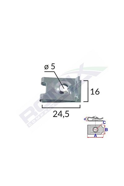 ROMİX Metal Clips Fixing For Audi/Bmw And Universal Set Of 10 Pieces