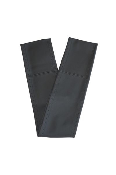 Umbrella STEERING WHEEL COVER WITH CORD, NATURAL LEATHER, BLACK 42-43 cm