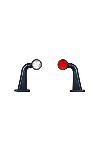 WAS LAMPA GABARIT LED CU BRAT 499BCP W21.5w, 12V-24V, POZITIE ALB / ROSU DREAPTA WAS