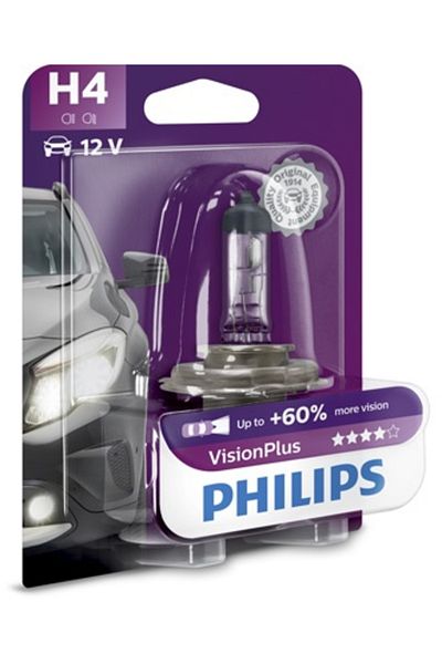 Philips Bec Far H4 P43T 60/55W 12V Vision Plus Philips
