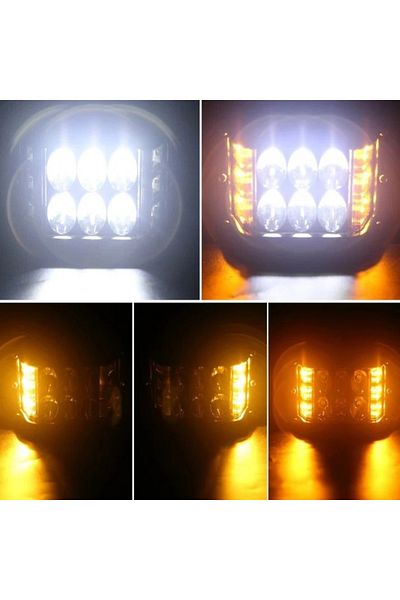 CED AUTO TRADE 36W 12V-24V LED floodlight with yellow strobe