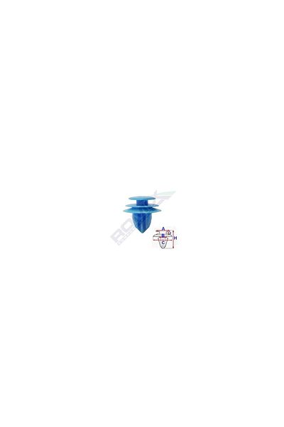 ROMİX Clips Tapiterie Pentru Toyota, Lexus 9.2X17.4Mm Albastru Set 10 Buc