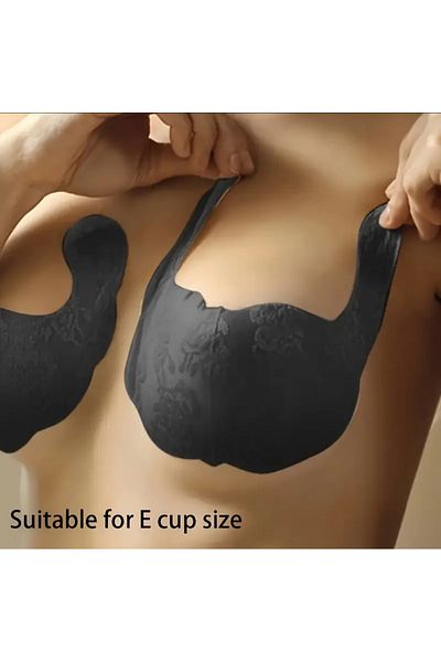 zeinapp 1 Pair of Adhesive Bra Breast Shaping Tape with Lace Appearance Breast Lifting Fixation Tape
