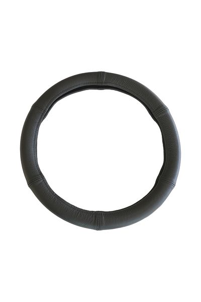 Umbrella STEERING WHEEL COVER, GENUINE LEATHER, BLACK 37-39 CM