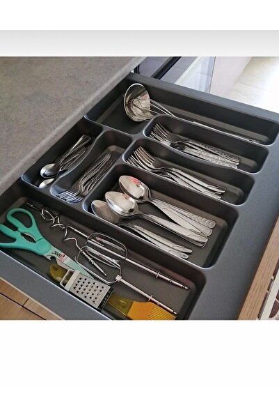 Tempo Gray Color Drawer Spoon Holder Ladle 56X49 cm (Can Be Cut up to 50X40 D...