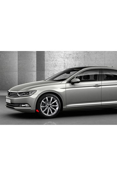 CED AUTO TRADE Stainless steel front bumper trims compatible with VW Passat B8 2015-2019 sedan