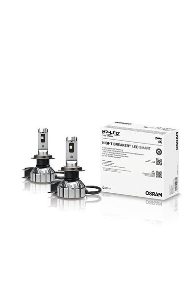 Osram Set 2 Becuri Night Breaker Led Smart H7 +330% Cutie Omologare Rar