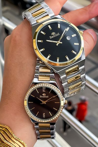 Bentini New Season Steel Lover's Watch Men's Watch Women's Men's Watch Couple Watch Valentine's Day Gift