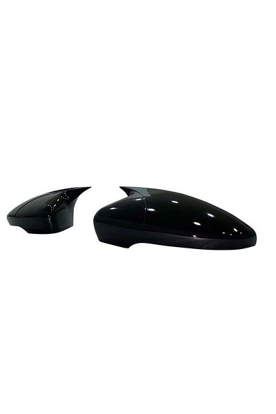 CED AUTO TRADE Capace oglinda compatibile cu VW Jetta 2010-2017 Negru lucios, Batman Style