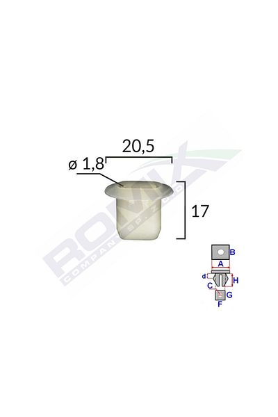 ROMİX Upholstery Clips Set of 10 Pieces