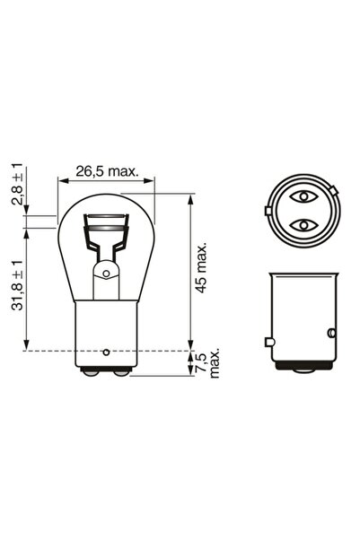 Bosch Bec 12V P21/4W 21W / 4W Set 10 Buc Bosch