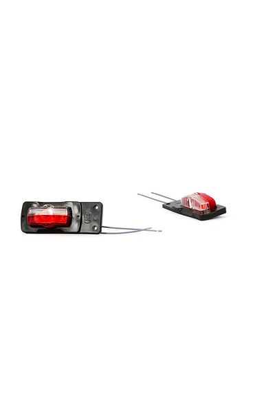 WAS SIDE LIGHT 33 PO3, 12V-24V, POSITION WHITE / RED WAS