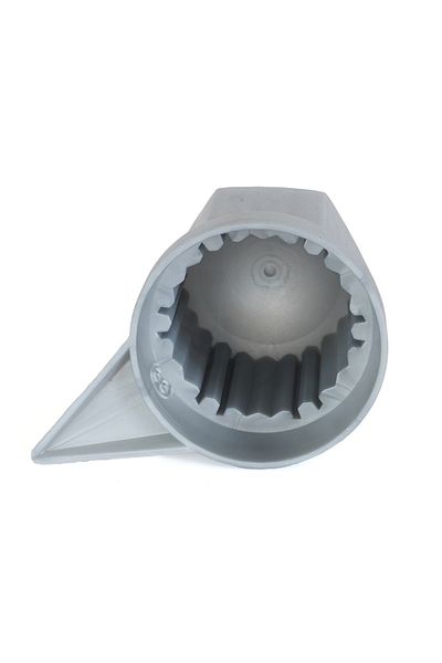 Mega Drive Set of 10 Plastic Wheel Hub Caps with Indicator 33 Mm Gray 54.5 Mm