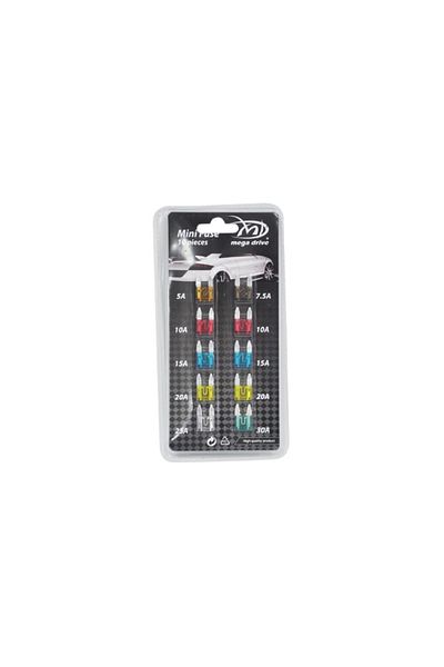 Mega Drive Mini Fuses Flat Fuses 10 Pcs Blister