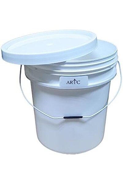 Generic All Purpose BPA Free Heavy Duty Plastic Pail Paint Bucket 18 LTR, White