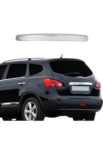 CED AUTO TRADE Stainless steel rear license plate ornament Nissan Qashqai, Qashqai +2 2007-2013 without sensor