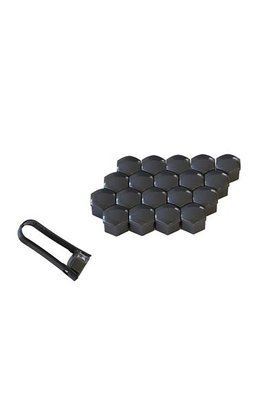Mega Drive 21 Mm Gray Stud Cap Set 20 Pcs + Pliers