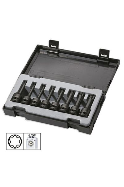 JBM SET 8 IMBUSURI DE IMPACT TORX LUNGI DE 1/2` JBM