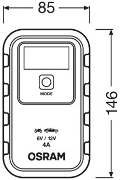 Osram REDRESOR AUTO BATTERY CHARGE 904 OSRAM 4A 6V/12V