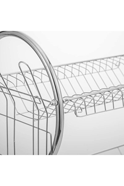 Generic Dish Drying Rack with Drain Board Dish Rack with Utensil Holder Stainless Steel