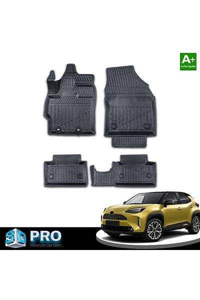 CED AUTO TRADE Set covorase auto cauciuc Toyota Yaris 2020->, forma tavita 3D