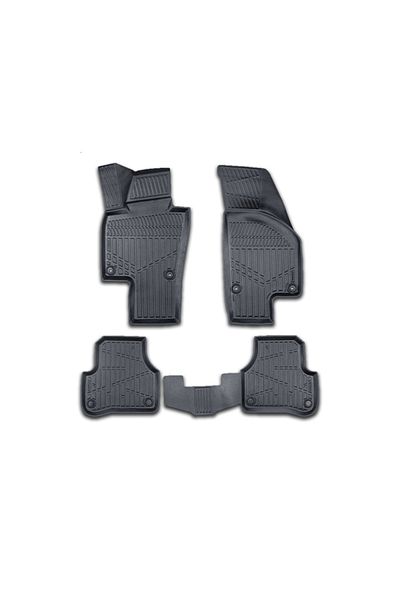 CED AUTO TRADE Set covorase auto cauciuc VW Passat B6 B7 2005-2014, Passat CC 2008-2017, forma tavita 3D