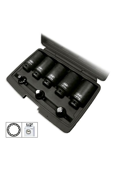 JBM SET DE 8 TUBULARE SI CAPETE XZN 1/2`DE IMPACT JBM