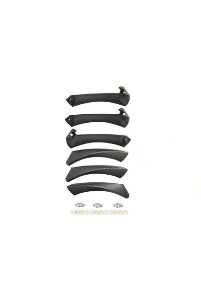 CED AUTO TRADE Set Manere plastic interior negru compatibil BMW seria 3 E90 E91 2004-2012