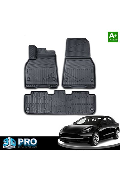 CED AUTO TRADE Set covorase auto cauciuc Tesla model Y 2020->, forma tavita 3D