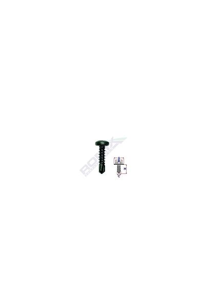 ROMİX Black Self-Drilling Screw 4.2X16 Set of 100 Pieces