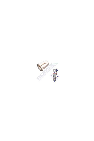 ROMİX Fixing Clips For Vag Group - White Set of 10 Pieces