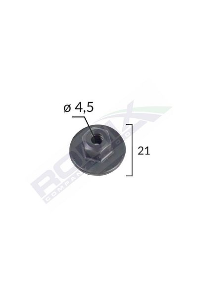 ROMİX Piulita Bmw Mercedes Mini Vw Opel - Negru 21Mm Set 10 Buc