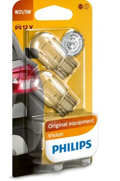 Philips Set 2 Becuri Fara Soclu 12 V W21/5W W3X16Q Philips
