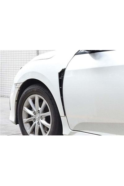 CED AUTO TRADE Set 2 Ornamente aripa negru lucios, lungime 41 cm, Sport V Design